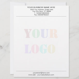 Your Branded Logo and QR Code Letterhead Example