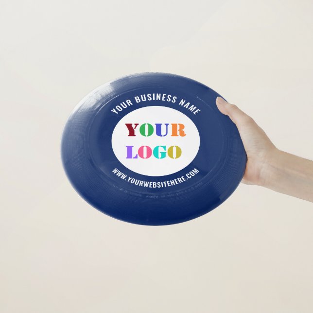 Your Branded Logo Frisbee Example with Custom Text (In Hand)