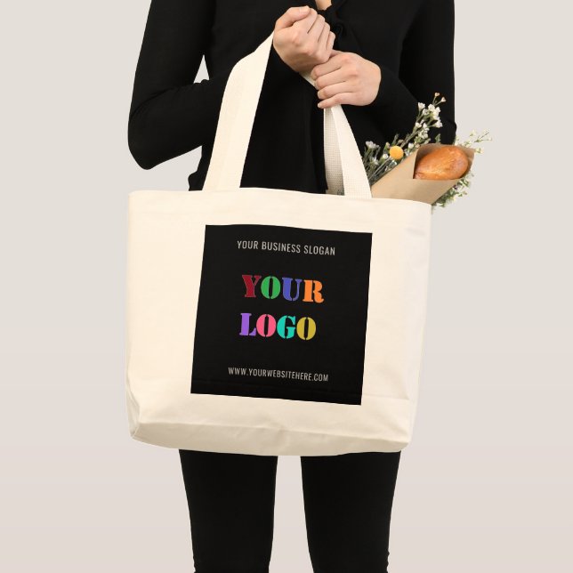 Your Branded Logo Promotional Tote Bag Template (Front (Product))