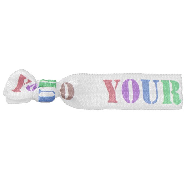 Your Branded Promotional Business Elastic Hair Tie (Left)