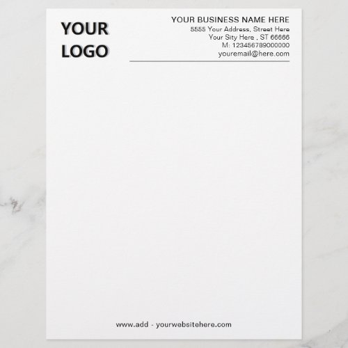 Your Branded Stationery Company Letterhead Example