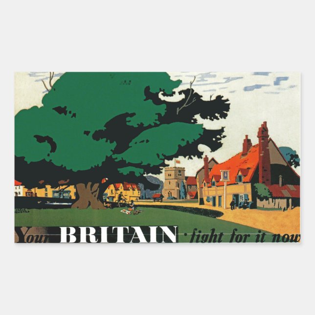 Your Britain ~ Fight For It Now Rectangular Sticker (Front)