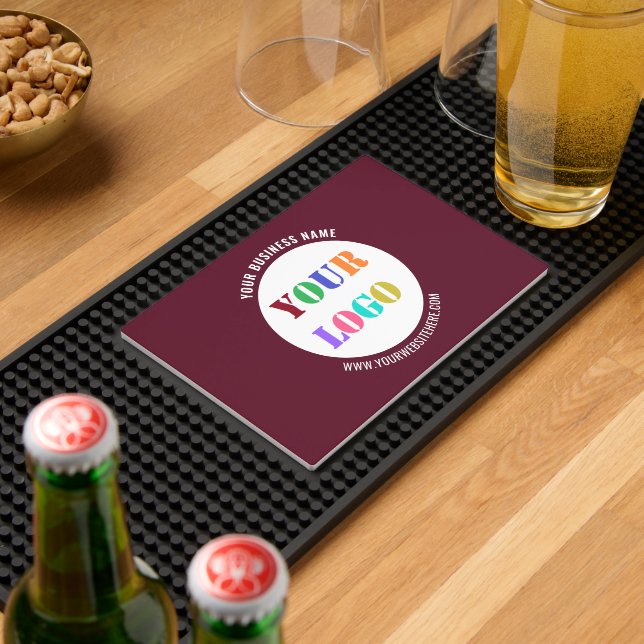 Your Busines Logo and Text Branded Bar Mat Example (Insitu (Bar 2))
