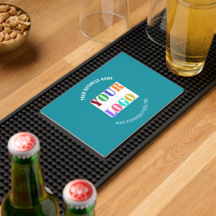 Your Busines Logo Custom Text Promotional Bar Mat