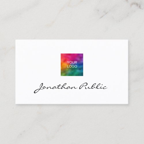 Your Business Company Logo Here Modern Template Business Card