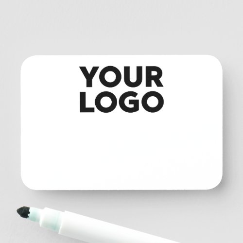 Your Business Company Logo Reusable Dry Erase Name Tag