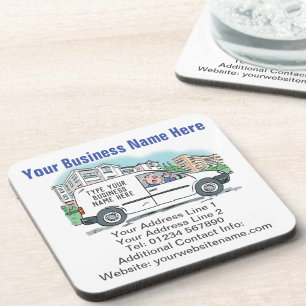 Your Business Details on Beverage Coaster