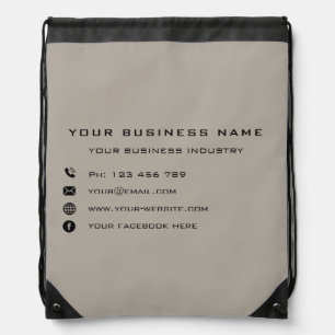 Your Business Drawstring Bag Template Custom Color
