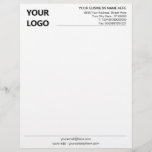 Your Business Letterhead with Company Logo<br><div class="desc">Custom Fonts and Colors - Simple Personalized Your Business Letterhead with Company Logo - Add Your Logo - Image or QR Code - Photo / Business Name - Company / Address - Contact Information / More - Resize and move or remove and add elements / image with customization tool. Choose...</div>