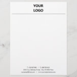 Your Business Letterhead with Company Logo Info<br><div class="desc">Custom Fonts and Colors - Personalized Your Business Letterhead with Logo - Add Your Company Logo - Image or QR Code - Photo / Address - Contact Information / More - Resize and move or remove and add elements / text with Customization tool. Choose favorite elements and text colors /...</div>