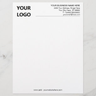 Your Business Letterhead with Logo Name Text Info