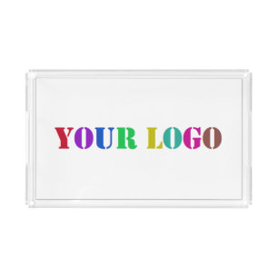 Your Business Logo Acrylic Serving Tray Example