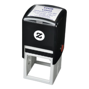 Your Business Logo Address Company Personalized Self-inking Stamp