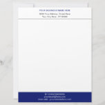 Your Business Logo Address Info Office Letterhead<br><div class="desc">Your Colors - Simple Personalized Modern Business Office Letterhead with Logo ( Back Side ) - Add Your Business Name - Company / Address - Contact Information / Logo - Image ( back side ) - Resize and move or remove and add elements - image / text with customization tool....</div>