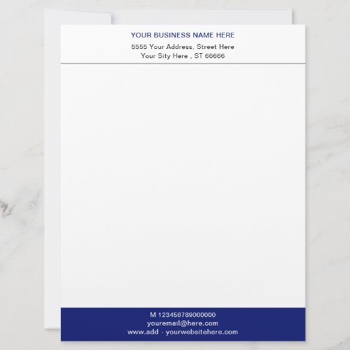 Your Business Logo Address Info Office Letterhead