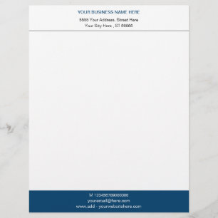 Your Business Logo Address Personalized Modern Letterhead