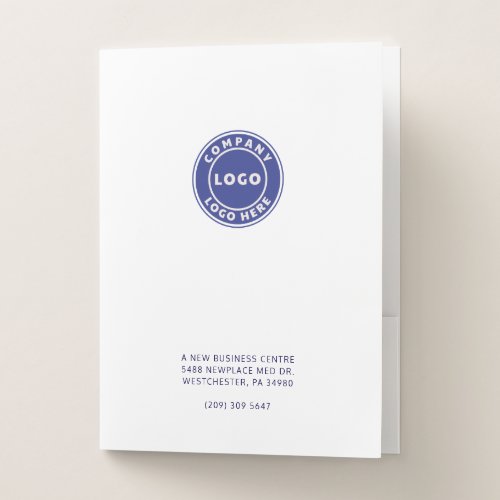 Your Business Logo and Address Simple Pocket Folder