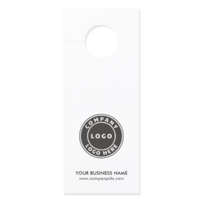 Your Business Logo and Company Website Custom Door Hanger