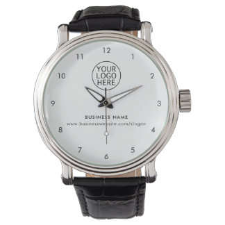 Your Business Logo and Company Website Custom Watch