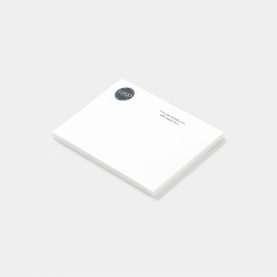 Your Business Logo and Company Website Post-it Notes