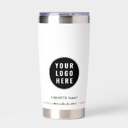 Your Business Logo and Company Website Promotional Insulated Tumbler