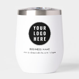 Your Business Logo and Company Website Promotional Thermal Wine Tumbler