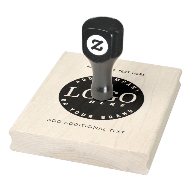 Your Business Logo and Coworker Office Rubber Stamp (Stamp)