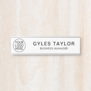 Your Business Logo and Employees Name Door Sign