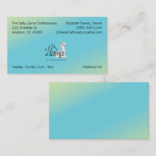 Your Business Logo and Information Soft Pastel Card
