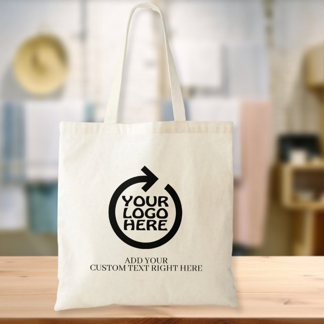 Your Business Logo And Personalized Text Tote Bag (Your Business Logo And Personalized Text Tote Bag
by Ricaso. Add your own logo and custom text)