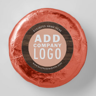 Your Business Logo and Slogan Employees Dipped Oreo Cookie Favors