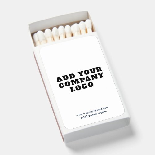 Your Business Logo and Tagline Promotional Matchboxes