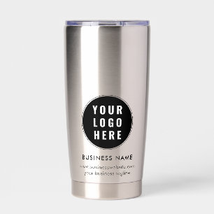 Your Business Logo and Tagline Promotional Swag Insulated Tumbler