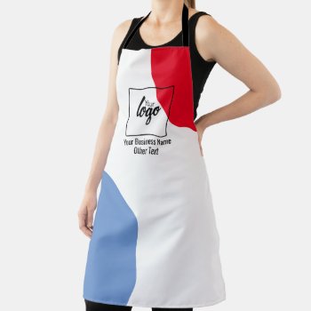 Your Business Logo And Text Apron by Ricaso_Intros at Zazzle