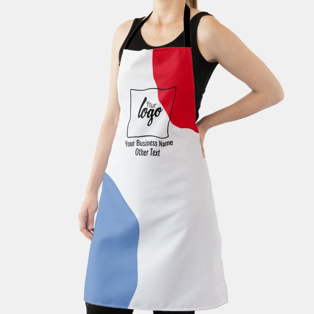 Your Business Logo and Text Apron (Insitu)