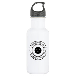 Your Business Logo and Text Custom Stainless Steel Water Bottle