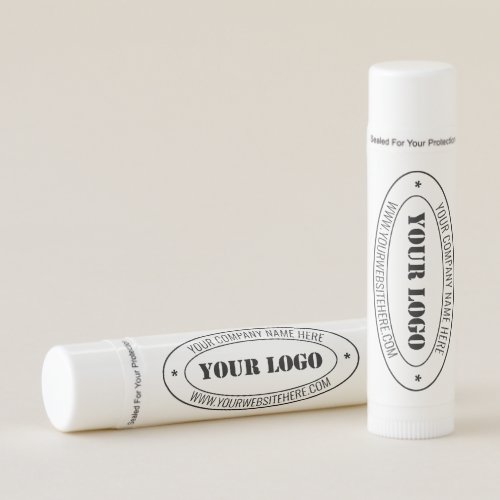 Your Business Logo and Text Promotional Lip Balm