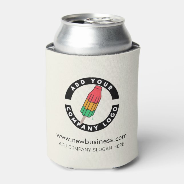 Your Business Logo and Website Address Employees Can Cooler (Can Front)