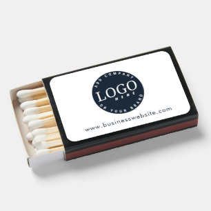 Your Business Logo and Website Company Swag Matchboxes