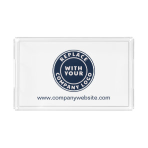 Your Business Logo and Website Custom Acrylic Tray