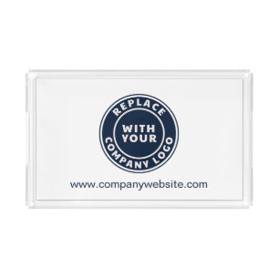 Your Business Logo and Website Custom Acrylic Tray