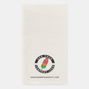 Your Business Logo and Website Custom Company Paper Guest Towels