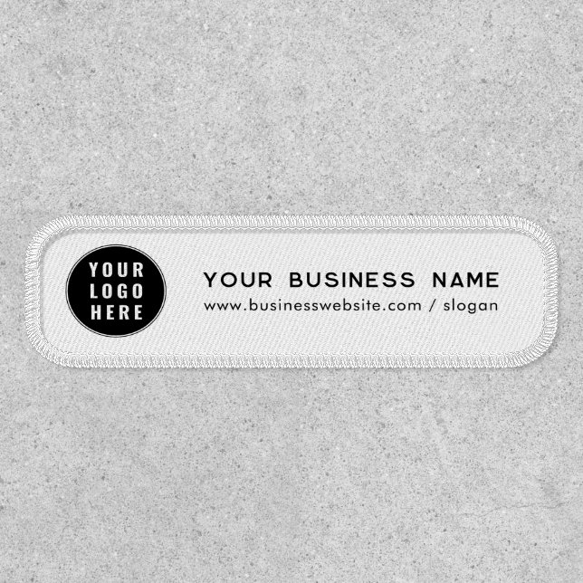 Your Business Logo and Website Custom Company Patch (Front)