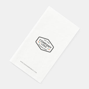 Your Business Logo and Website Custom Corporate Paper Guest Towels