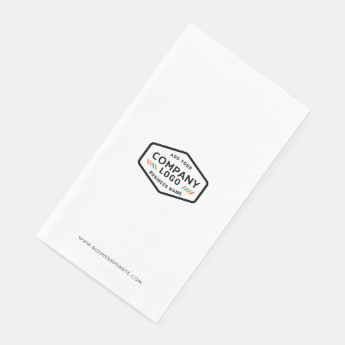 Your Business Logo and Website Custom Corporate Paper Guest Towels