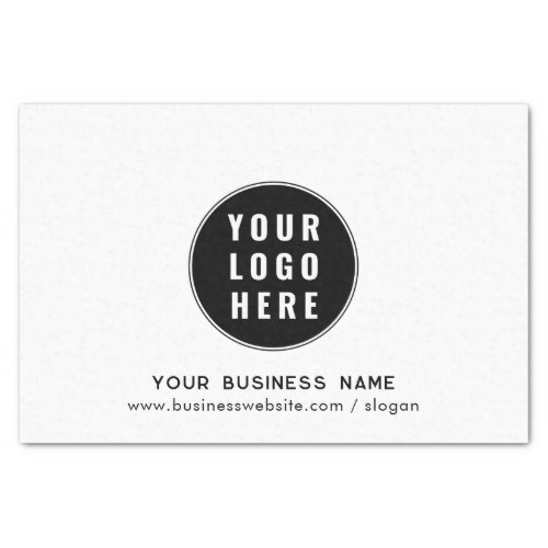 Your Business Logo and Website Custom Marketing Tissue Paper