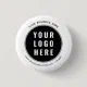 Your Business Logo and Website Custom Promotional Button | Zazzle