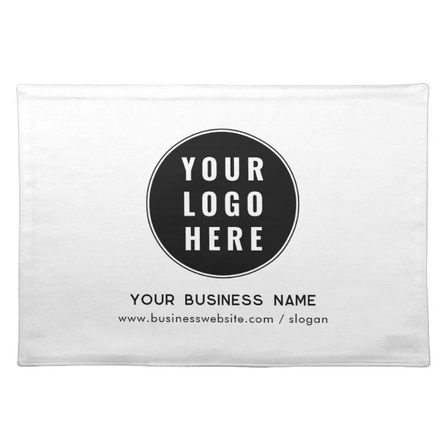 Your Business Logo and Website Promotional Cloth Placemat (Front)
