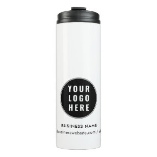 Your Business Logo and Website Promotional Thermal Tumbler