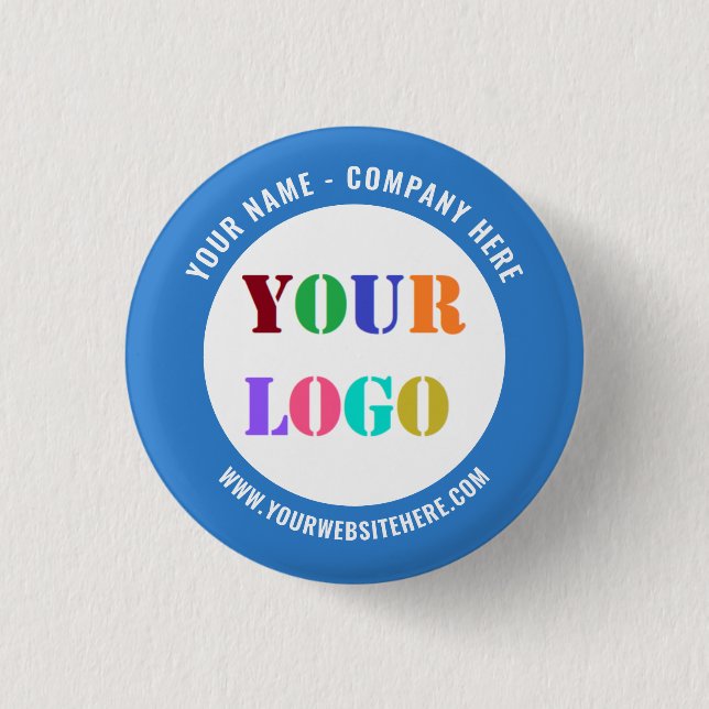 Your Business Logo Branded Promotional Button (Front)
